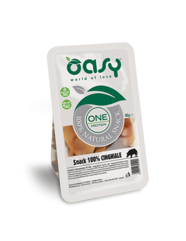 Oasy Dog Snack One Protein al Cinghiale 80gr.