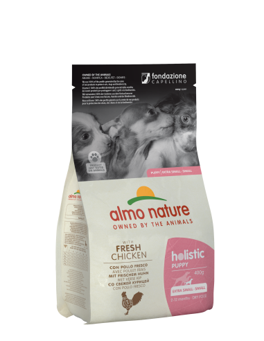 Almo Holistic Puppy con Pollo fresco Xs-S 400g.