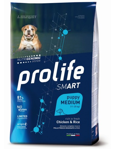 Prolife Smart Puppy Medium Chicken & Rice 10kg.