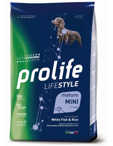 Prolife Lifestyle Mature Mini White Fish & Rice 7kg.