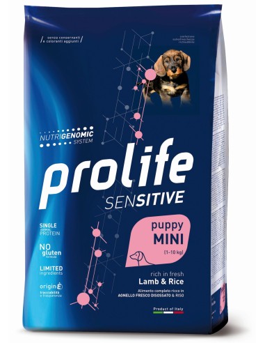 Prolife Sensitive Puppy Mini Lamb & Rice 2kg.