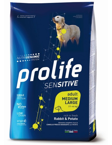 Prolife Sensitive Adult Medium-Large Rabbit & Potato 2,5kg.