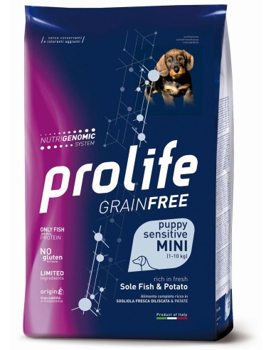 Prolife Grain Free Sensitive Puppy Mini Sole Fish & Potato 2kg.