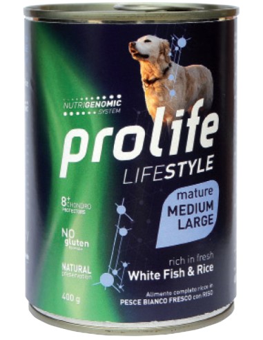 Prolife Lifestyle Mature Medium-Large White Fish & Rice 400gr.