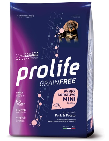 Prolife Grain Free Sensitive Puppy Mini Pork & Potato 600gr.