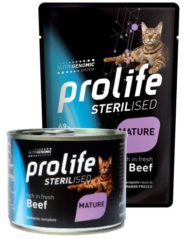 Prolife Grain Free Sterilised Mature Beef 85gr.