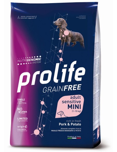 Prolife Grain Free Sensitive Adult Mini Pork & Potato 2kg.