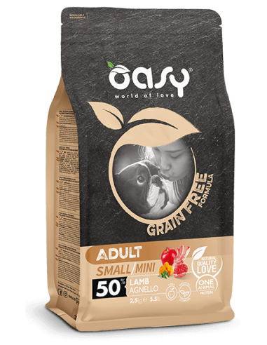 Oasy Dog Grain Free Small-Mini Agnello 2,5kg.