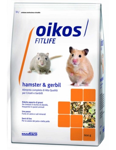 Oikos Fitlife Hamster & Gerbil 600g