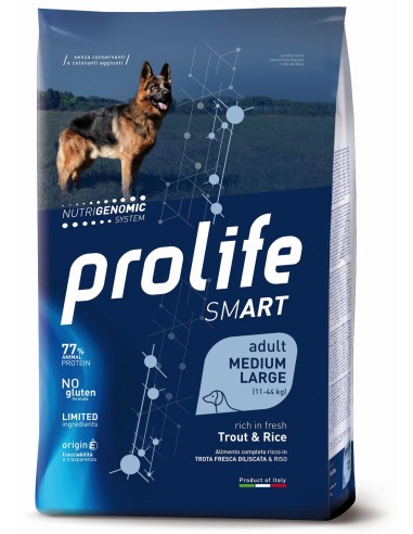 Prolife Smart Adult Medium-Large Trout & Rice 12kg.