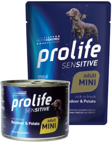 Prolife Sensitive Adult Mini Reindeer & Potato 100gr.