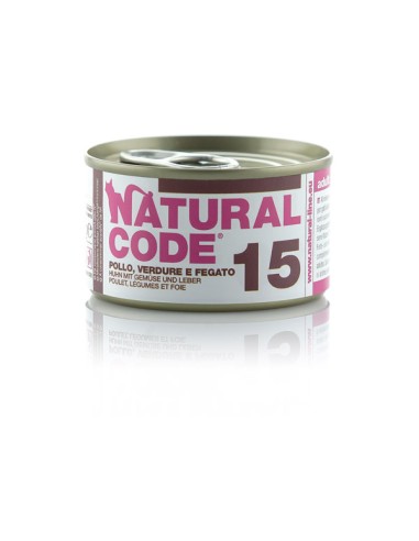 Natural Code 15 Pollo, Verdure e Fegato 85g.
