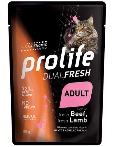 Prolife Dual Fresh Adult fresh Beef, fresh Lamb 85gr.