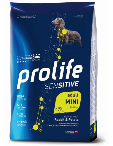 Prolife Sensitive Adult Mini Rabbit & Potato 7kg.