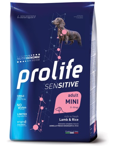 Prolife Sensitive Adult Mini Lamb & Rice 2kg.