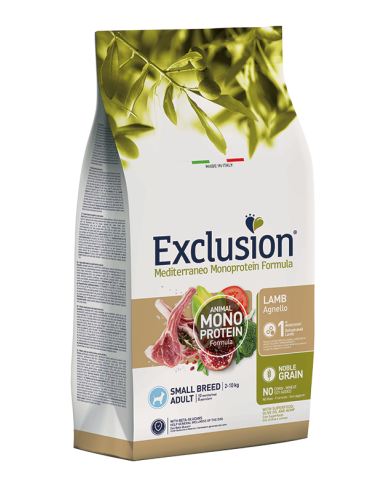 Exclusion Mediterraneo Noble Grain Agnello Small Breed 500g.