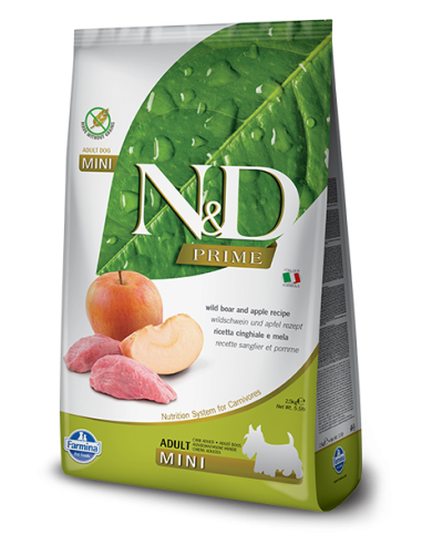 Farmina N&D Prime Adult Mini Wild Boar And Apple 800gr.