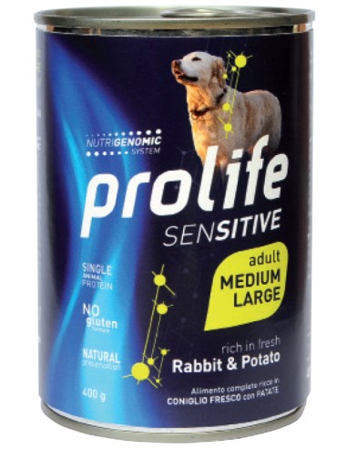 Prolife Sensitive Adult Medium-Large Rabbit & Potato 400gr.