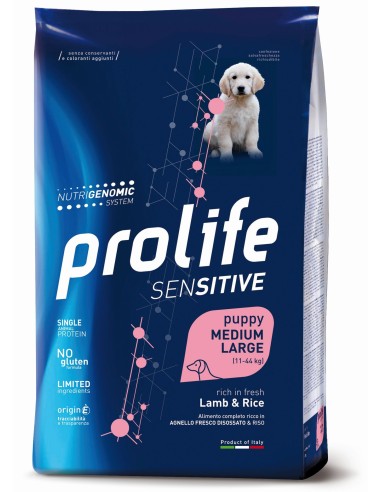 Prolife Sensitive Puppy Medium-Large Lamb & Rice 2,5kg.