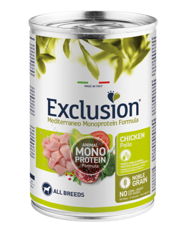 Exclusion Mediterraneo Noble Grain Pollo All Breed 400g.