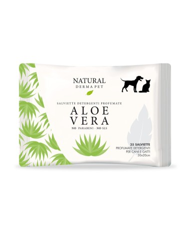 Natural Derma Pet Salviette Aloe Vera