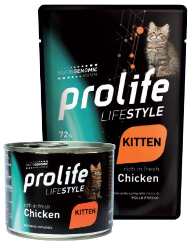 Prolife Lifestyle Kitten Chicken 85gr.