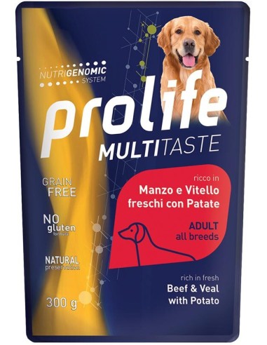 Prolife Wet Manzo e Vitello con Patate 300gr.