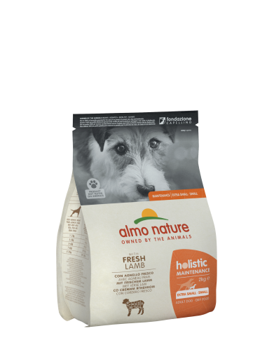 Almo Holistic Adult con Agnello fresco Xs-S 2kg.