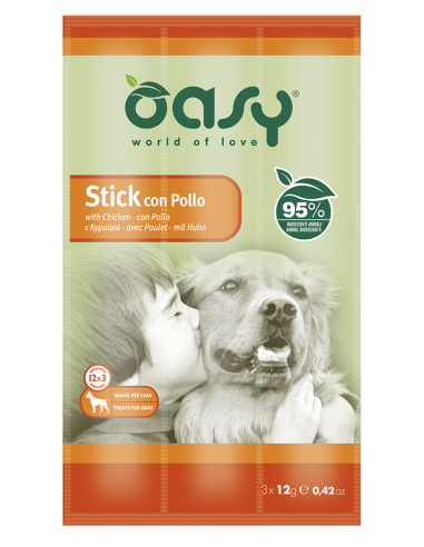 Oasy Dog Sticks al Pollo 3x12gr.