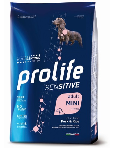 Prolife Sensitive Adult Mini Pork & Rice 600gr.