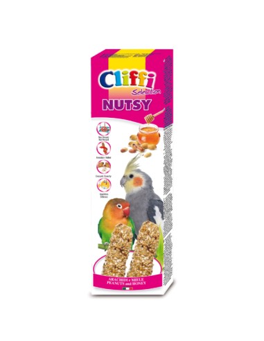 Cliffi Sticks Parrocchetti Arachidi e Miele 150g.