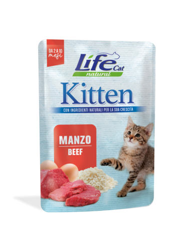 Life Natural Kitten al Manzo 70g.