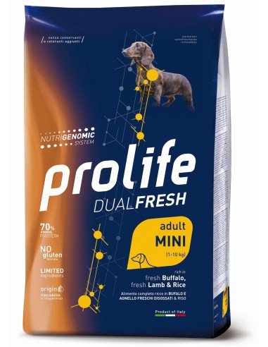 Prolife Dual Fresh Adult Mini fresh Buffalo, fresh Lamb & Rice 2kg.