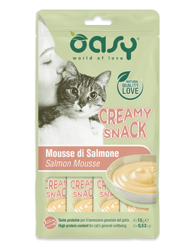 Oasy Snack Creamy Salmone 4x15gr.