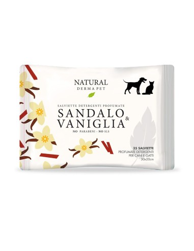 Natural Derma Pet Salviette Sandalo & Vaniglia