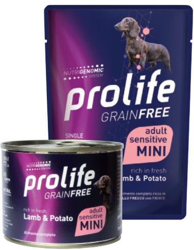 Prolife Grain Free Sensitive Adult Mini Lamb & Potato 100gr.