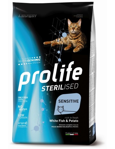 Prolife Sensitive Sterilised Adult White Fish & Potato 1,5kg.