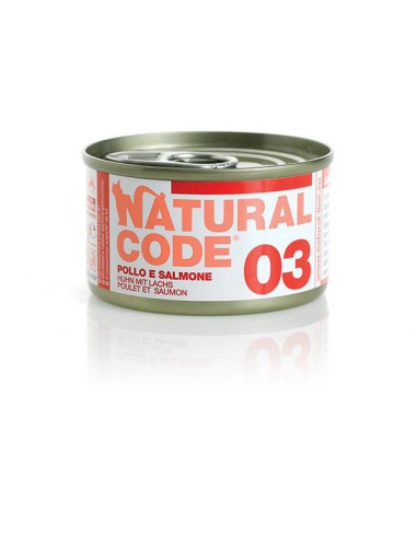 Natural Code 03 Pollo e Salmone 85g.