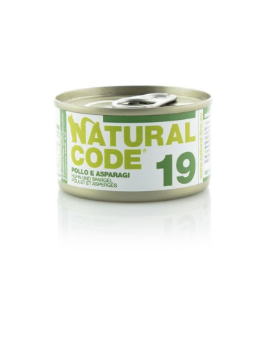 Natural Code 19 Pollo e Asparagi 85g.
