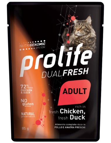 Prolife Dual Fresh Adult fresh Chicken, fresh Duck 85gr.