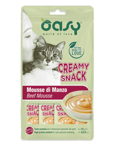 Oasy Snack Creamy Manzo 4x15gr.